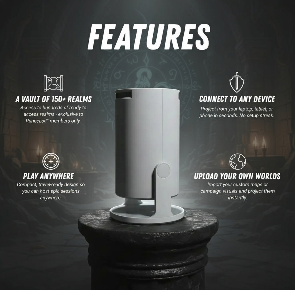 DungeonCast™ Portable D&D Battle Map Projector